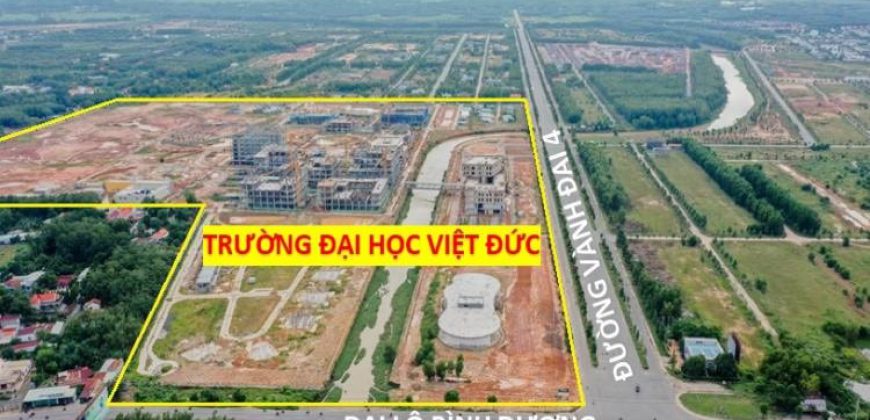 Bán Đất Mặt Tiền Mỹ Phước 3 TP.Bến Cát đối diên Trường Đại Học Việt Đức