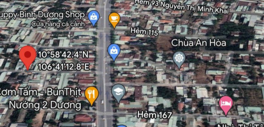 Còn 1 Nền 136 / Nguyễn Thị Minh Khai P.Phú Hoà Tp.TDM